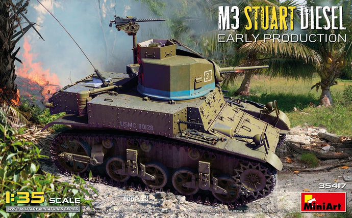 TANK M3 STUART DIESEL MILITARY 1945 / 1:35