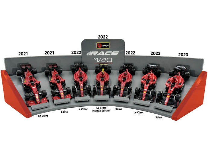 FERRARI 2021 SF21, 2022 F1-75, 2023 SF-23 7 CAR SET 1:43