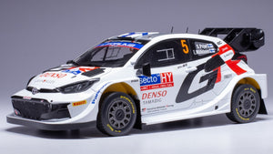 TOYOTA YARIS GR RALLY1 TEAM TOYOTA GAZOO RACING WRT N 5 4th RALLY FINLAND 2024 SAMI PAJARI - ENNI MALKONEN WHITE 1:18