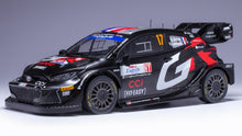 Indlæs billede til gallerivisning TOYOTA YARIS GR RALLY1 TEAM TOYOTA GAZOO RACING WRT N 17 WINNER RALLY CROATIA 2024 SEBASTIEN OGIER - VINCENT LANDAIS BLACK 1:18