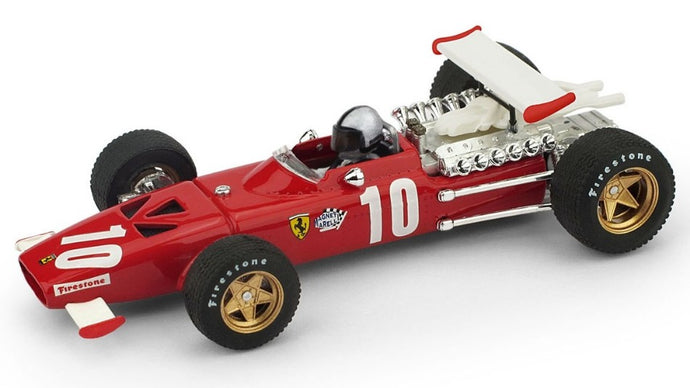 FERRARI 312 F1 PEDRO RODRIGUEZ 1969 N.10 6th ITALY GP W/PILOTE 1:43