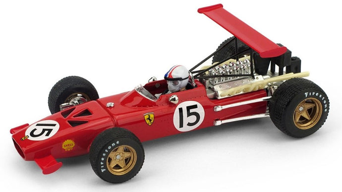 FERRARI CHRIS AMON 1969 N.15 SPAIN GP W/PILOTE 1:43