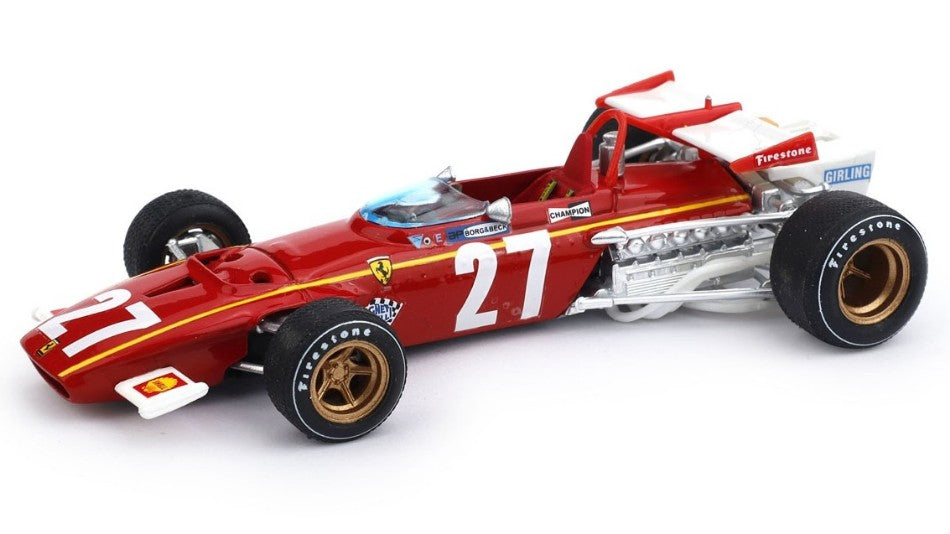 FERRARI 312 B J.ICKX 1970 N.27 8th BELGIUM GP 1:43