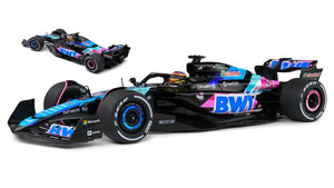 ALPINE F1 A524 TEAM BWT ALPINE N 31 MIAMI GP 2024 ESTEBAN OCON BLACK BLUE PINK 1:18