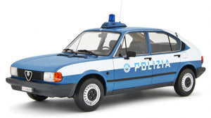 Alfa Romeo ALFASUD 1.2 4 PORTE - POLIZIA 1980 lys blå/hvid 1:18