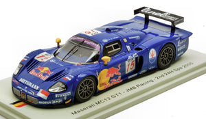 Maserati MC12 GT1 #15 BERTOLINI/WENDLINGER/PETER 2nd 24H SPA 2005 Limited Edition mørk blå 1:43