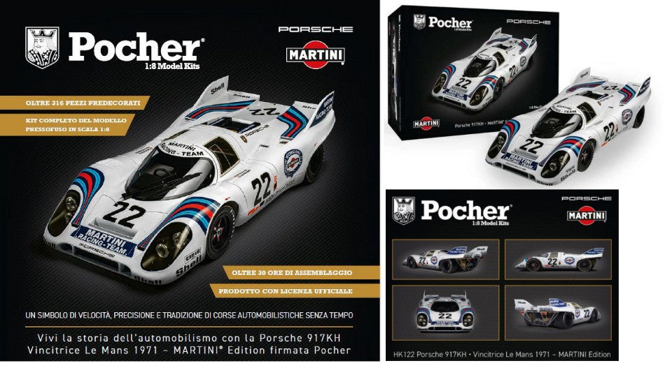 PORSCHE 917K N.22 WINNER 24 H LE MANS 1971 MARKO-VAN LENNEP KIT 1:8