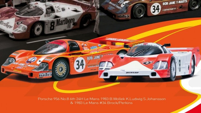 PORSCHE 956 N.8 + N.34 LE MANS 1983 SET 1:64