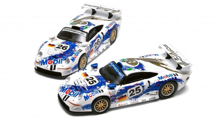PORSCHE 911 GT1 N.25 + N.26 LE MANS 1996 SET 1:64