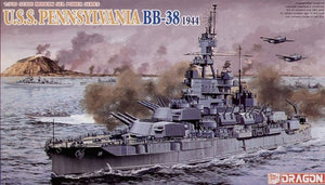 U.S.S. PENNSYLVANIA BB-38 1944 UPGRADE VERSION KIT 1:700
