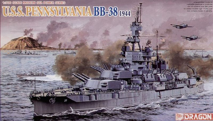U.S.S. PENNSYLVANIA BB-38 1944 UPGRADE VERSION KIT 1:700
