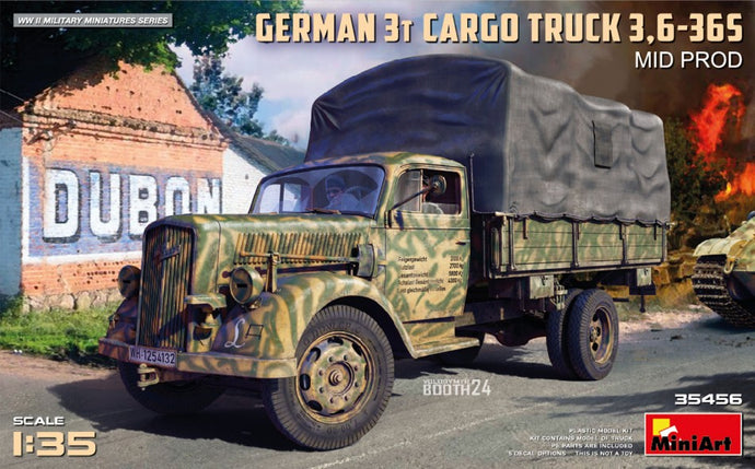 OPEL BLITZ GERMAN 3T CARGO MILITARY TRUCK 2-ASSI 1952 / 1:35