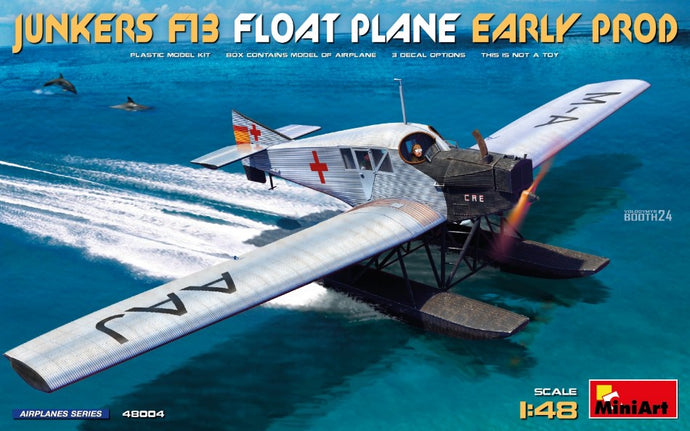 JUNKERS F13 FLOAT PLANE MILITARY AIRPLANE 1942 / 1:48