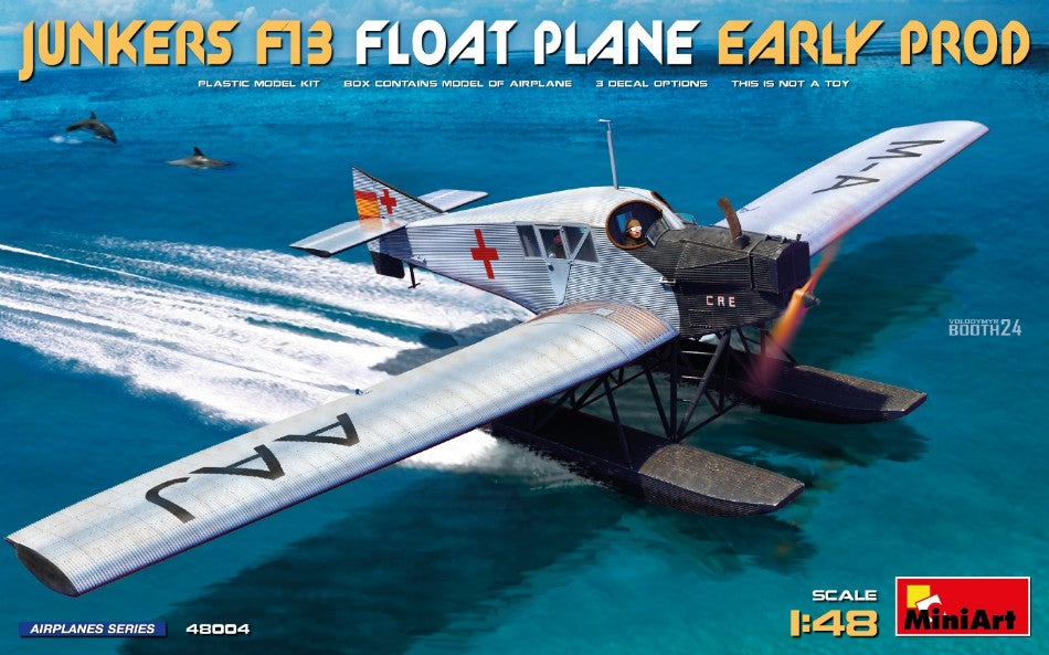 JUNKERS F13 FLOAT PLANE MILITARY AIRPLANE 1942 / 1:48