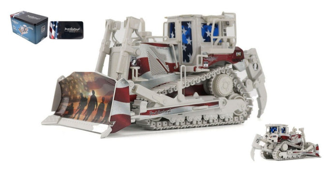 CATERPILLAR CATD8T RUSPA CINGOLATA - SCRAPER TRACK TYPE TRACTOR GREY WHITE 1:50