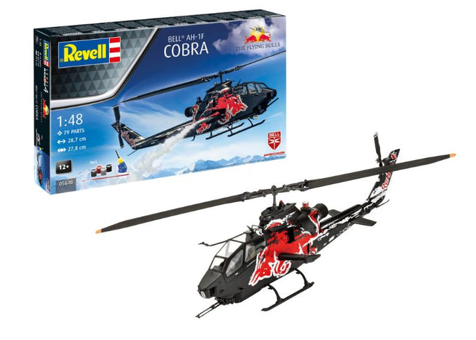BELL AH-1F COBRA FLYING BULLS 25th ANNIV.MODEL SET KIT 1:48