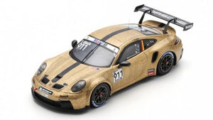 PORSCHE 911 992 GT3 CUP TEAM PORSCHE MOTORSPORT N 911 PORSCHE SUPERCUP SEASON 2023 TIMO GLOCK GOLD BLACK 1:43