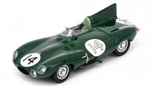 Jaguar D #14 ROLT/HAMILTON 2nd 24H LE MANS 1954 mørk grøn 1:43