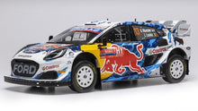 Indlæs billede til gallerivisning FORD ENGLAND PUMA RALLY1 TEAM M-SPORT WRT N 13 RALLY CHILE 2024 GREGOIRE MUNSTER - LOUIS LOUKA WHITE BLUE YELLOW 1:18