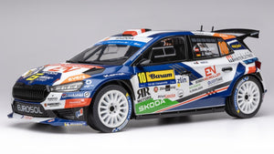 SKODA FABIA N.10 RALLY2 BARUM 2024 WAGNER-HAIN 1:18n