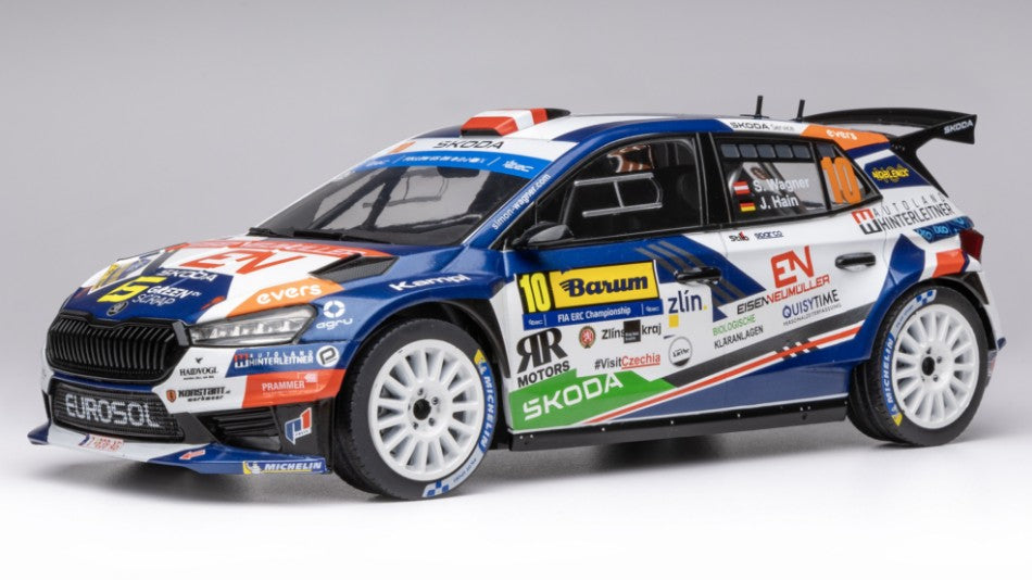 SKODA FABIA N.10 RALLY2 BARUM 2024 WAGNER-HAIN 1:18n