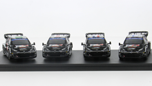 Indlæs billede til gallerivisning TOYOTA SET 4X FIA CHAMPIONS 2024 YARIS GR HYBRID TEAM TOYOTA GAZOO RACING WRT N 17 2nd + N 18 4th + N 33 WINNER RALLY JAPAN + N 69 WINNER RALLY LATVIA BLACK 1:43