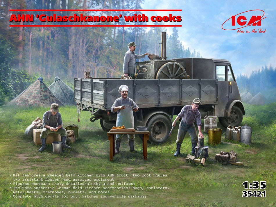 AHN “Gulaschkanone” with cooks KIT 1:35