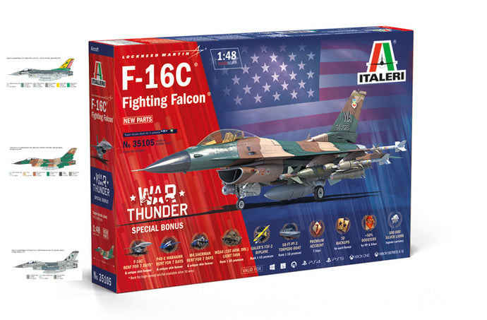 LOCKHEED MARTIN F-16C FIGHTING FALCON MILITARY AIRPLANE 1978 / 1:48