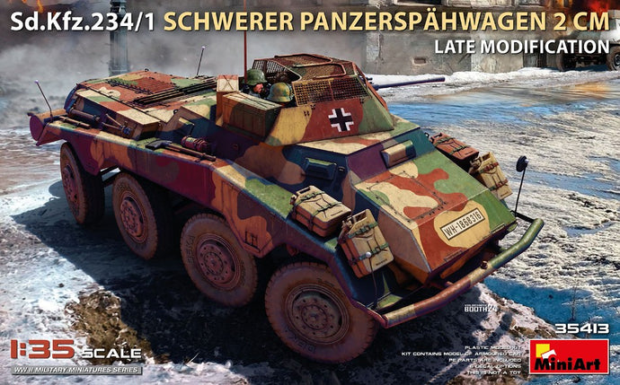 Sd.Kfz.234/1 Schwerer Panzerspähwagen (2 cm). Late Mod KIT 1:35