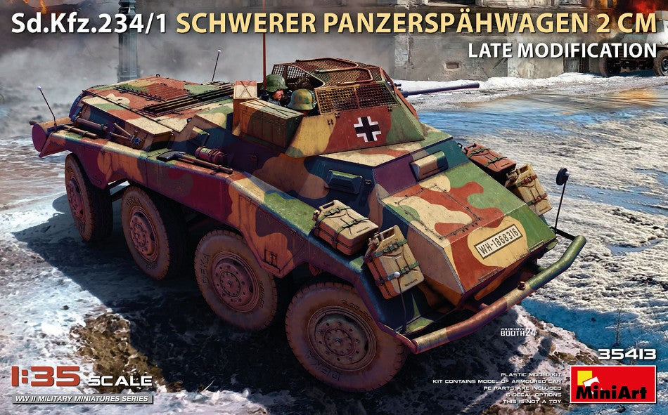Sd.Kfz.234/1 Schwerer Panzerspähwagen (2 cm). Late Mod KIT 1:35