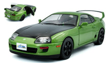 Indlæs billede til gallerivisning TOYOTA SUPRA MKIV (A80) COUPE 1993 GREEN/BLACK 1:18