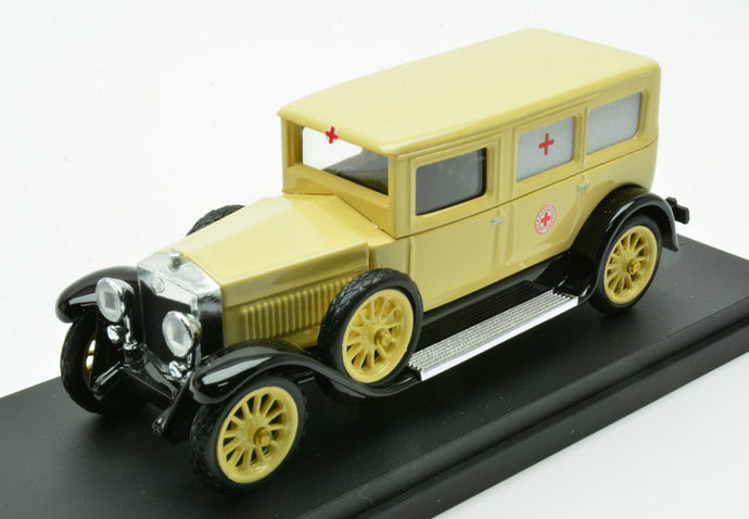 FIAT 519S 4-DOOR AMBULANZA CROCE ROSSA ITALIANA 1930 IVORY 1:43