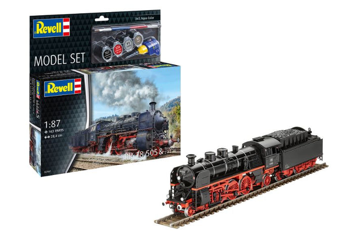EXPRESS LOCOMOTIVE BR 18 505 WITH TENDER MODEL SET KIT 1:87