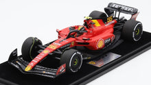 Indlæs billede til gallerivisning FERRARI F1 SF-23 TEAM SCUDERIA FERRARI N 55 MONZA ITALY GP 2023 CARLOS SAINZ RED BLACK 1:18