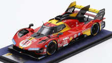 Indlæs billede til gallerivisning FERRARI 499P 3.0L TURBO V6 TEAM FERRARI AF CORSE N 51 3rd 24h LE MANS 2024 ALESSANDRO PIER GUIDI - JAMES CALADO - ANTONIO GIOVINAZZI RED YELLOW BLACK 1:18