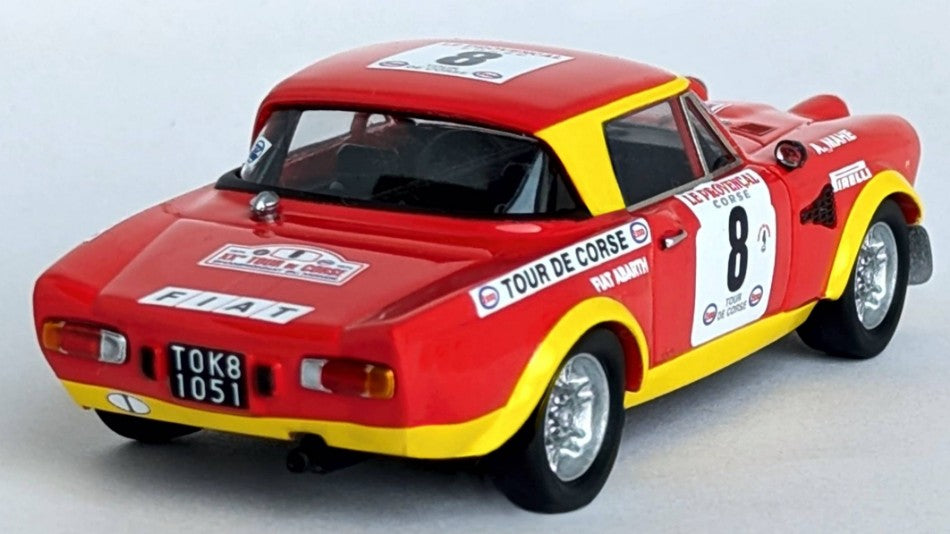 FIAT 124 ABARTH N.8 TOUR DE CORSE 1974 DARNICHE-MAHE 1:43