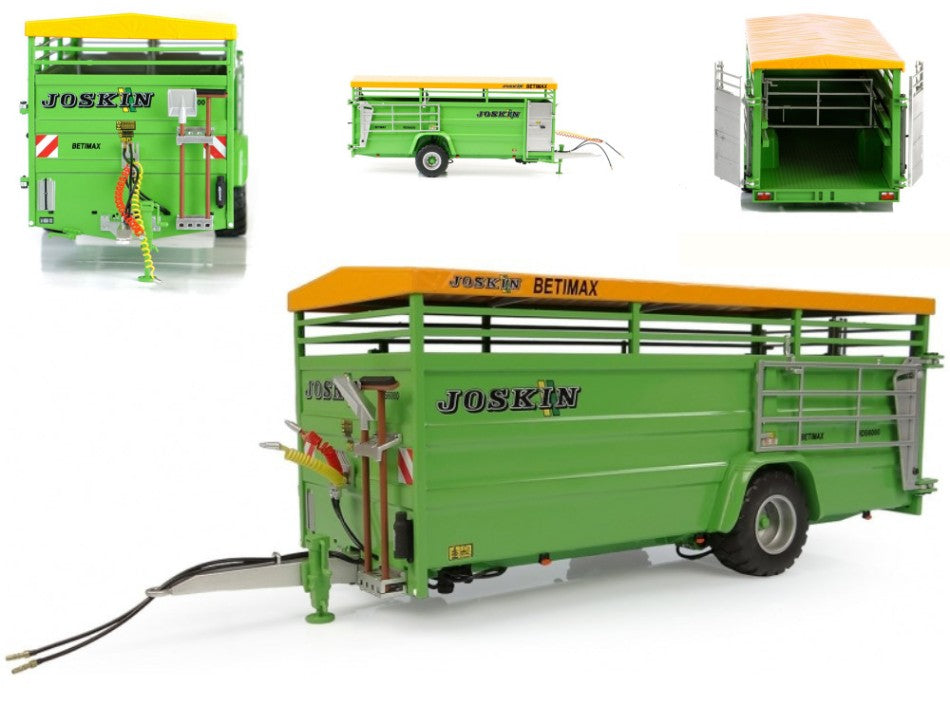 RIMORCHIO TRASPORTO ANIMALI JOSKIN BETIMAX RDS G 6000 GREEN VERSION 1:32