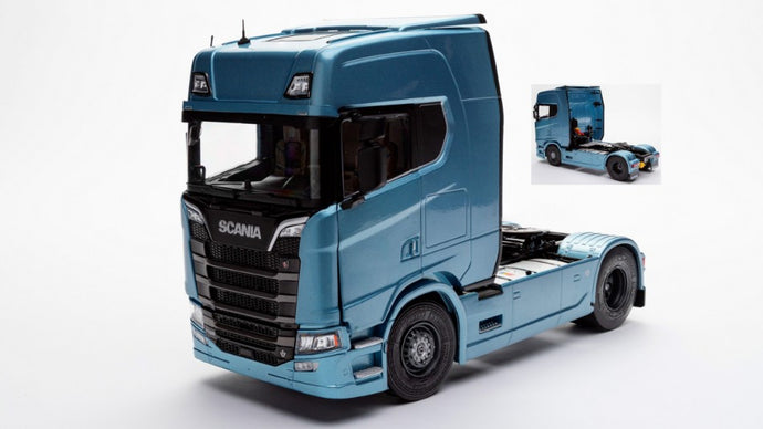 SCANIA S770 V8 TRACTOR TRUCK HIGHLINE 2-AXLE 2021 BLUE 1:24