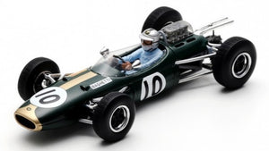 Brabham BT7 #10 GIANCARLO BAGHETTI ITALIAN GP 1965 mørk grøn/guld 1:43