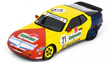 Indlæs billede til gallerivisning Porsche 944 CUP #21 MICHEL MAISONNEUVE FRENCH CHAMPION 1990 rød/gul/blå 1:43