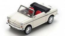 Indlæs billede til gallerivisning AUTOBIANCHI BIANCHINA CABRIO 1962 WHITE (PRO.R43) 1:43
