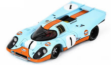 Indlæs billede til gallerivisning PORSCHE 917K N 1 5th 12h SEBRING 1971 JO SIFFERT - DEREK BELL LIGHT BLUE ORANGE 1:43