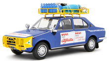 Indlæs billede til gallerivisning Alfa Romeo ALFETTA 1.8 RAID CAPO NORD CAPO SUD 1973 blå/gul/hvid 1:18