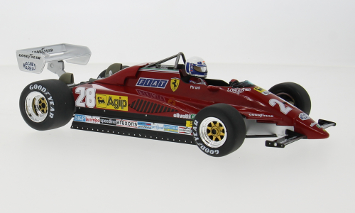 FERRARI 126C2 N.28 2nd GP MONACO 1982 D.PIRONI 1:18