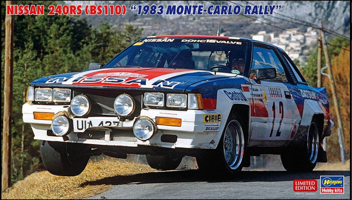 NISSAN 240RS (BS110) TEAM NISSAN EUROPE (night version) N 12 RALLY CARLO 1983 TIMO SALONEN - SEPPO HARJANNE / 1:24