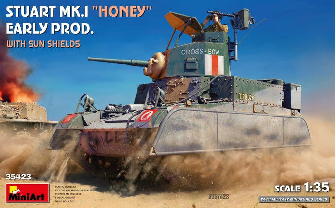 STUART Mk.I HONEY EARLY PROD.W/SUN SHIELDS KIT 1:35