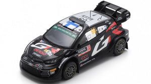 Toyota GR YARIS RALLY1 HYBRID #69 ROVANPERA/HALTTUNEN WINNER SAFARI RALLY 2024 sort/rød/hvid 1:43