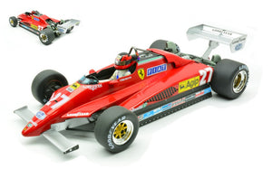 FERRARI 126C2 N.27 BELGIAN GP (ZOLDER) 1982 G.VILLENEUVE CAR CRASH 1:18
