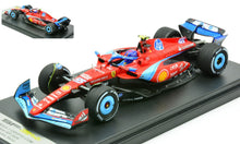 Indlæs billede til gallerivisning FERRARI F1 SF-24 TEAM SCUDERIA FERRARI N 55 5th MIAMI GP 2024 CARLOS SAINZ RED BLACK LIGHT BLUE 1:43
