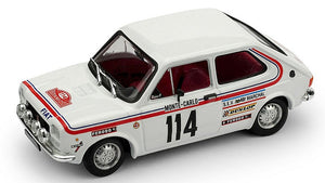 FIAT 127 N.114 ABANDON RALLY MONTE CARLO 1973 DONGUES-SAULIES 1:43